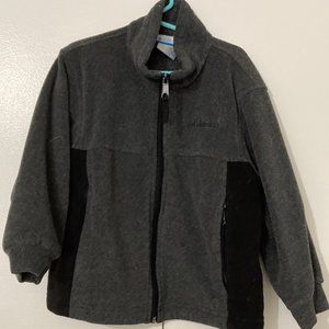 Columbia Gray Black Fleece Jacket 4-5